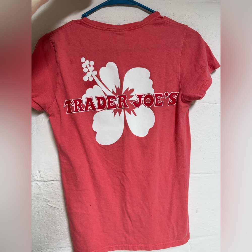 Coral orange Trader Joe’s shirt RARE